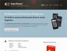 Tablet Screenshot of exectones.com